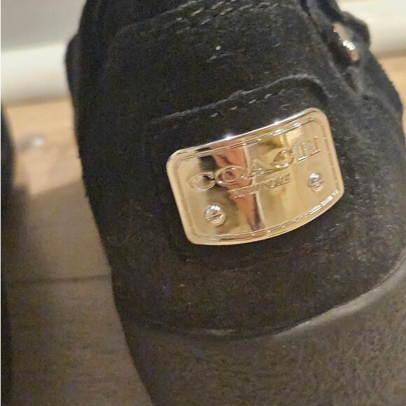 Coach Black Signature Print Leather Thelma Mid-Calf Winter Boot sz 6.5B Casual - Picture 8 of 8